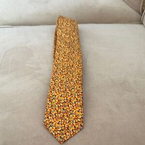 Daniel Cremieux Orange Floral Tie